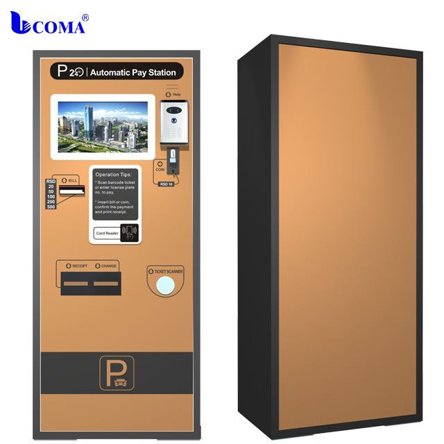 Hot Sale Čiarový kód Ticket Vehicle Access Control Auto Payment Machine Parkovací systém